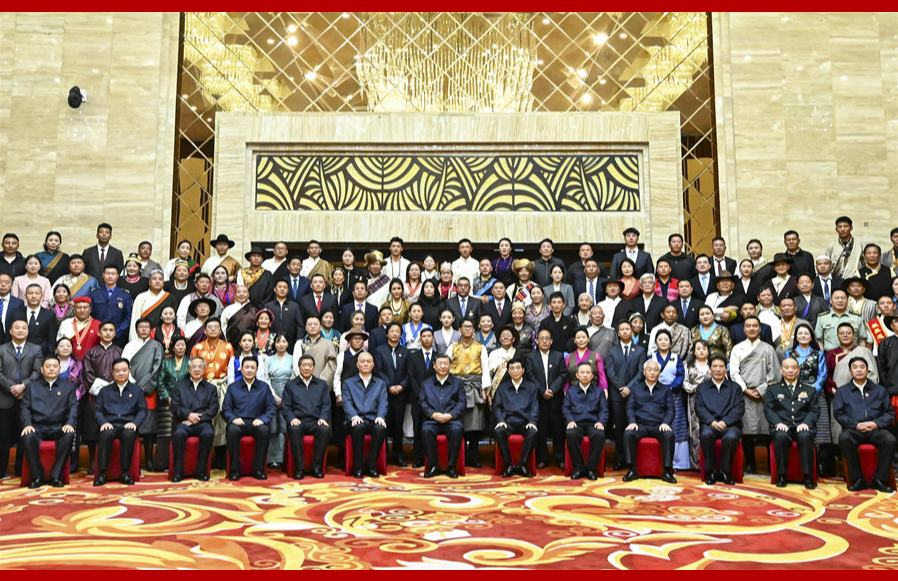 习近平接见西藏各族各界代表